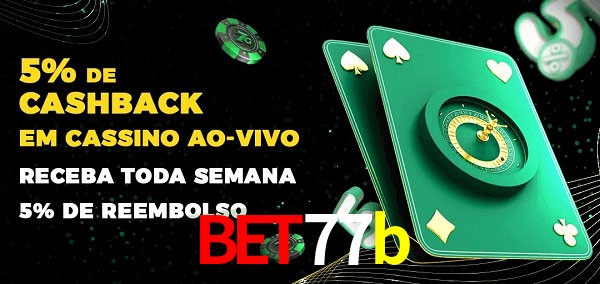 Promoções do cassino ao Vivo bet77b